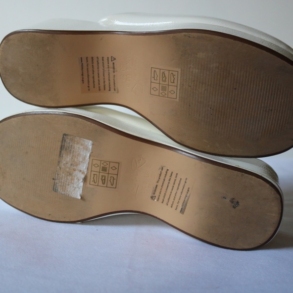 London Rag Lori Solid Platform Slip On Mules White Clogs Sliders Women's Size 8 - Picture 6 of 8